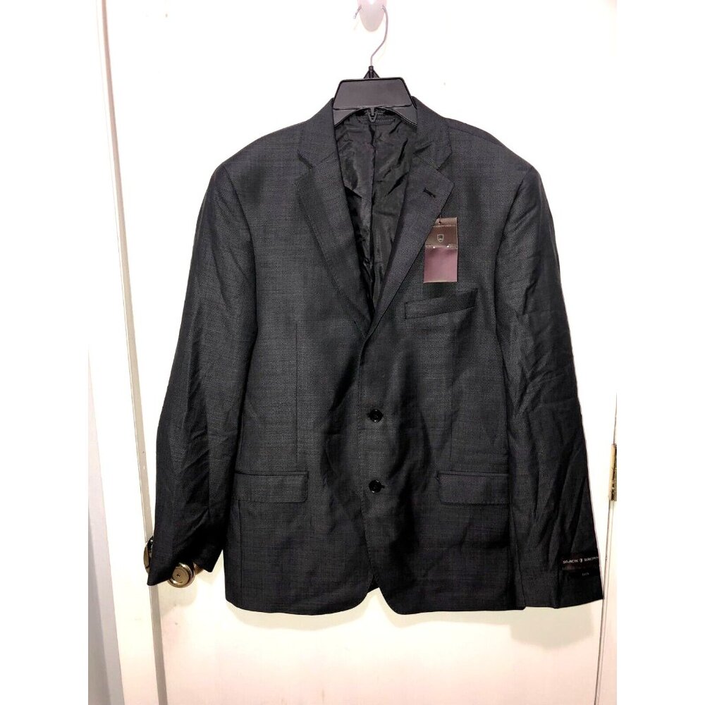 NEW Black & Brown Jack Mens Gray Wool Sports Coat Blazer Slim Fit SZ 42R NWT